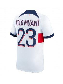 Billige Paris Saint-Germain Randal Kolo Muani #23 Bortedrakt 2023-24 Kortermet